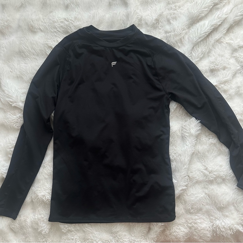 Fabletics Black Long Sleeve Men's Workout Shirt